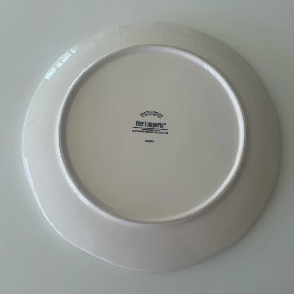 Vintage Pier 1 Imports Earthenware Sandpiper Plate